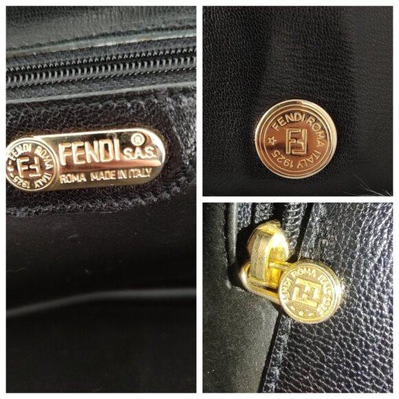 Fendi 90s tassel leather crossbody convertible clutch EUC - Picture 9 of 9